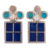 Florette v lapis earrings