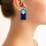 Florette v lapis earrings