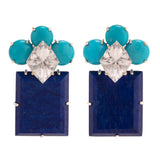 Florette v lapis earrings