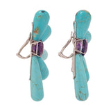 Burst vi turquoise earrings