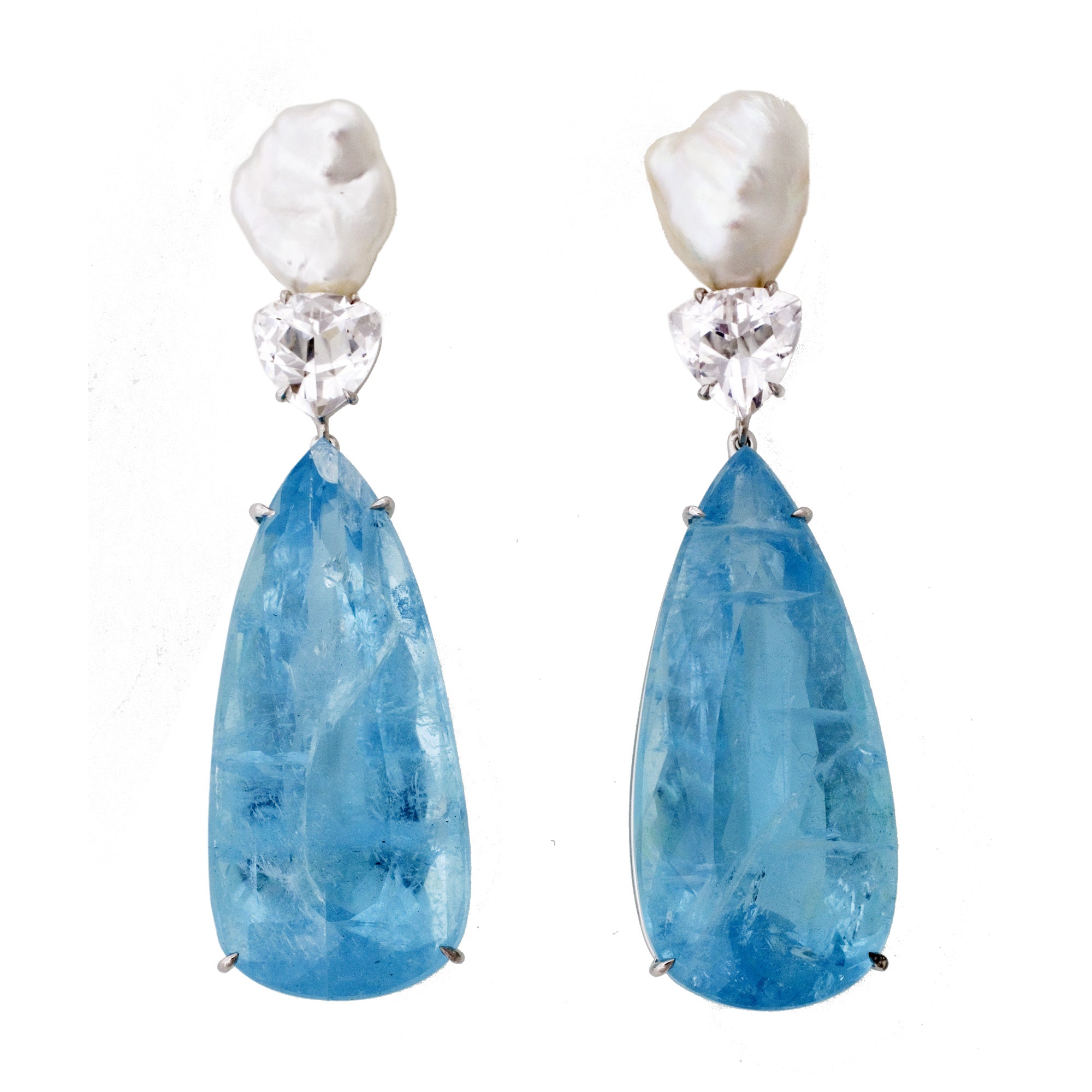 Denim iii aquamarine earrings – Maja DuBrul Jewelry