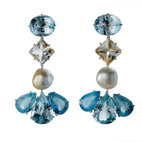 DUSTER VI aquamarine earrings